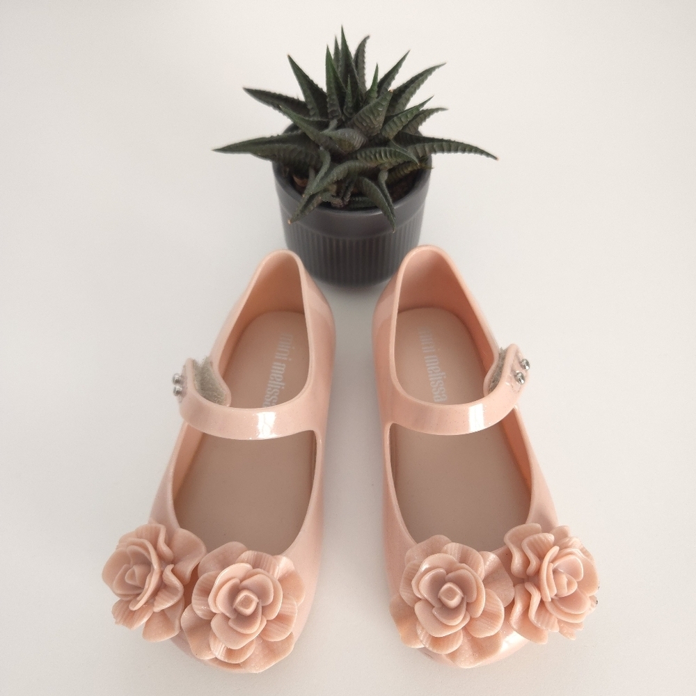 Mini Melissa Ultragirl Garden Mary Jane Flats size 7